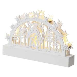 Angled view of Christmas LED Nativity Scene Decoration - Christmas