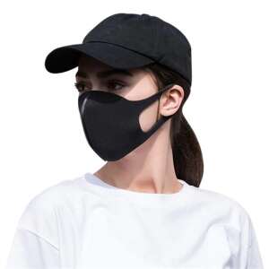 Alcor 3D Spandexová umývateľná maska pre deti od 6 do 12 rokov - čierna + popruh na krk 58127567 Rúška na tvár