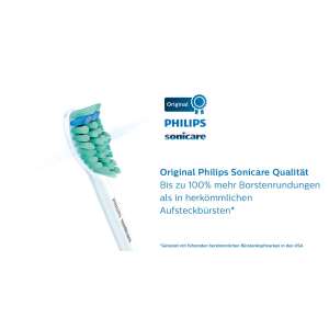 Philips Sonicare DiamondClean HX6018/07 Standard-Zahnbürstenkopf 8 Stk. 58370207 Ersatz-Zahnbürste und Munddusche