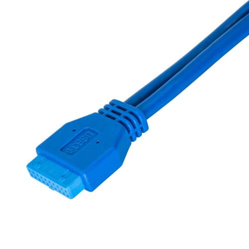 Akyga  AK-CA-62 2x USB 3.0 A (f) / USB 3.0 19-pin header (f) adapter kábel 58315650