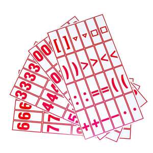 Szám és jelkártya első osztályosoknak, kártyák számokkal és jelekkel - Civis