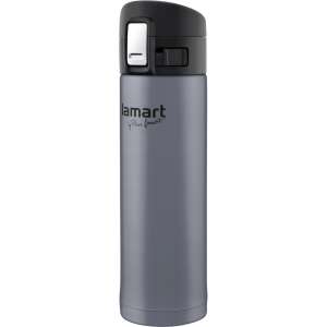 Lamart Branche LT4044 0.42l Edelstahl-Thermosflasche, grau-schwarz - Lamart Thermoskannen und Getränkehalter