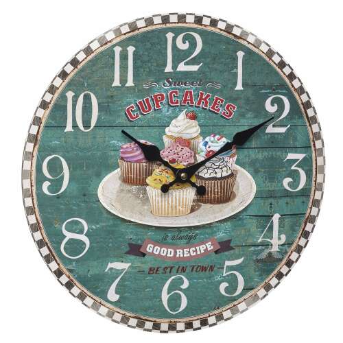 Zegar ścienny Vintage Cupcakes 60.3045.13