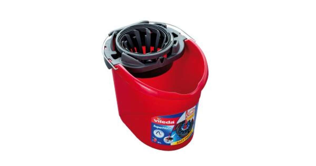 Vileda Super Mop and Bucket Super Mop and Bucket One Tank Red 91172480