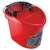 Vileda SuperMocio mop bucket with wringer, red, 10L