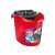 Vileda SuperMocio mop bucket with wringer, red, 10L
