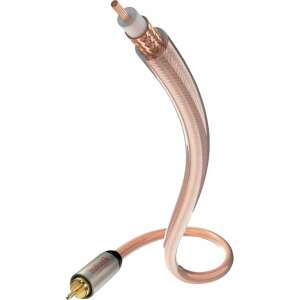 Inakustik 003082751 RCA audio kábel, 7,5 méter, átlátszó - RCA kábel