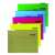 Assortment of Donau A4 hanging folders in different colors, 230g/m2, with lines for labeling