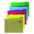 Assortment of Donau A4 hanging folders in different colors, 230g/m2, with lines for labeling