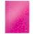 Leitz Wow A4 spiral notebook with pink cover and geometric pattern