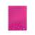 Leitz Wow A4 spiral notebook with pink cover and abstract pattern
