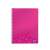 Leitz Wow A4 spiral notebook with pink cover and abstract pattern