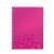 Leitz Wow A4 spiral notebook with pink cover and abstract pattern
