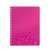 Leitz Wow A4 spiral notebook with pink cover and abstract pattern