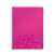 Leitz Wow A4 spiral notebook with pink cover and abstract pattern