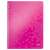 Leitz Wow A4 spiral notebook with pink cover and geometric pattern