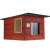 Cool flat-roofed insulated Cat House with scratching post and name plate- In several colours 38557986