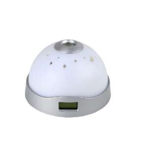 Star and Moon Projector Clock Lamp for Kids, Projection Clock Table Clock Mood Lamp - Night Light, Projector