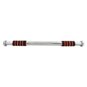 Iso Trade 3x din oțel călit cu bara de tracțiune cu mâner de neopren 61-100cm #silver-black