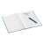 LEITZ Wow A5 grid notebook, blue cover, open, with pen