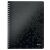 LEITZ "Wow", A4, 80 pages, checkered, black Spiral notebook 58117845