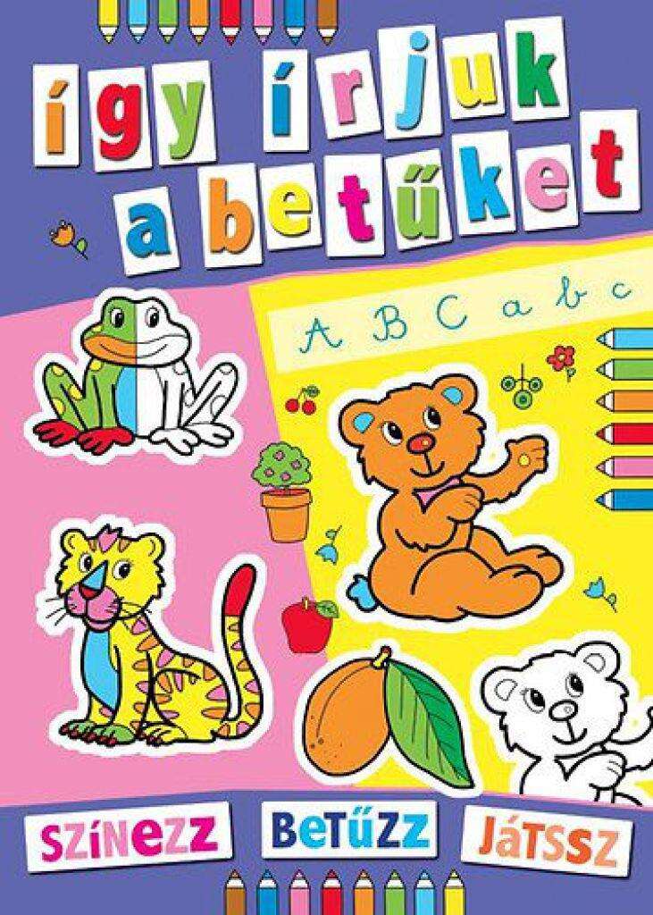 Színes állatkert - színezz betűzz játssz