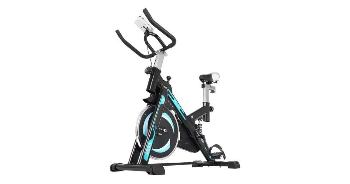 Malatec Spinning Bike with speed and calorie meter black blue Pepita