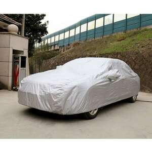 Silver car cover, full car cover, all season car cover, waterproof car cover, 4800-5200 mm long, protect your car from the elements - Tarpaulin