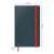 LEITZ Cosy Soft Touch A5 Notebook, 80 pages, squared, hardback, grey, red elastic band