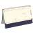 TOPTIMER Desk Calendar, Standing, Blue, with Notepad