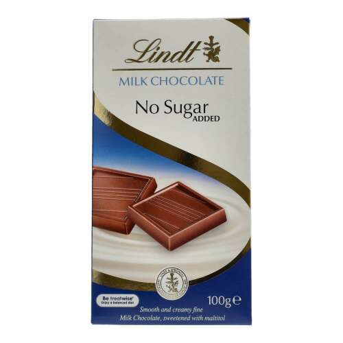 Lindt Tejcsokoládé Cukor Nélkül, 100g tábla