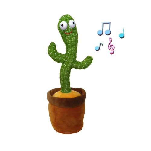 Interaktív plüss kaktusz, Zöld