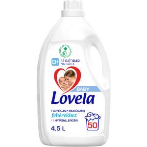 Lovela Baby Hipoallergén Folyékony Mosószer fehér ruhákhoz 4,5L - 50 mosás 77931512 