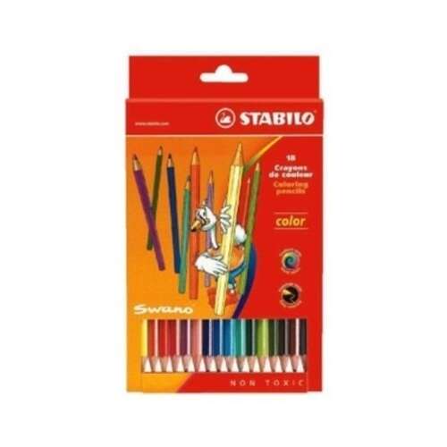 STABILO Swan 18 Farben ungiftige Buntstifte