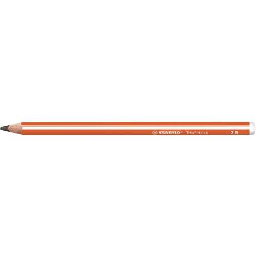 STABILO Trio thick 2B orange dreieckiger Graphitstift