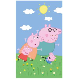 Peppa Wutz Familie Handtuch 30x50 cm - Carbotex