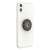 PopSockets PopGrip All Seeing Eye telefon tartó egy fehér iPhone-on