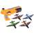 Pomarańczowa zabawka Air Battle Continuous Launch z 4 samolotami