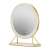 Humanas HS-HM04 gold makeup mirror with LED lights, 40 cm diameter, touch controls, 3 color temperatures