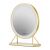 Humanas HM04 gold LED makeup mirror, 40cm diameter, front view
