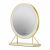 Humanas HM04 Round Freestanding Makeup Mirror, 40 cm diameter, LED, integrated touch buttons, 3 color temperatures, gold HUHS2855 GOLD 133398559