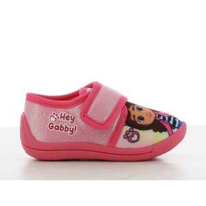 Rosa Hey Gabbby! Hausschuhe für Kinder mit Klettverschluss, Seitenansicht - Nickelodeon