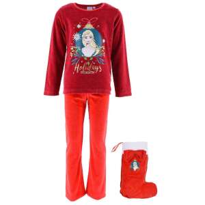 Disney Frozen червен коледен пижам с чорап за момичета, 8 години - Мода и обличане
