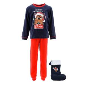 Nickelodeon Paw Patrol Chase Set de pijama de Crăciun cu șosetă pentru băieți 4-5 ani (110 cm) - Nickelodeon