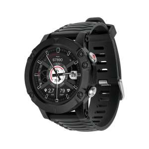 Kruger&Matz Activity Czarny smartwatch GPS, widok z boku - Inteligentne urządzenie