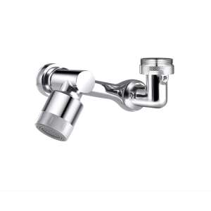 Csaphosszabbítás fröccsenésgátló szűrővel, alumíniumötvözet/ABS, M22/M24, ezüst