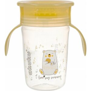 Akuku Non-Spill Cup 9+ varázslatos pohár 240ml - sárga 134094195 - Akuku