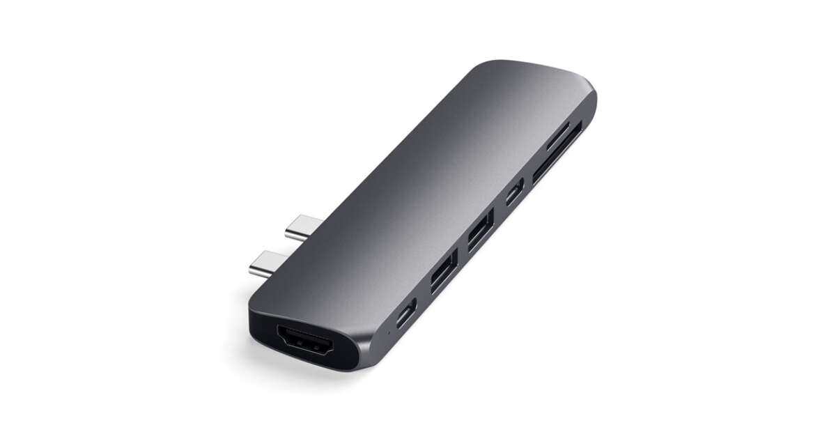 Satechi ST-CMBPM dokkoló állomás és port replikátor USB 3.2 Gen 1 (3.1 Gen 1) Type-C Szürke 140156766