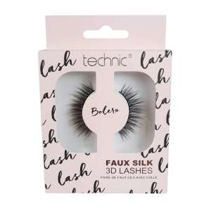 Technic Faux Silk 3D Lashes Bolero, pair of false eyelashes with glue - False eyelashes