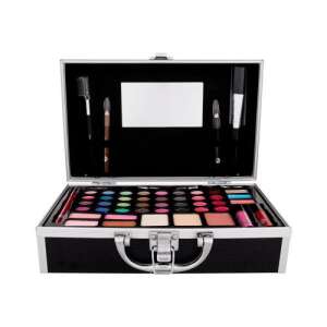 2K From Barcelona With Love makeup set, black aluminum case with mirror, brushes, and various makeup products - Vanity Table, Makeup Set, Fragrance